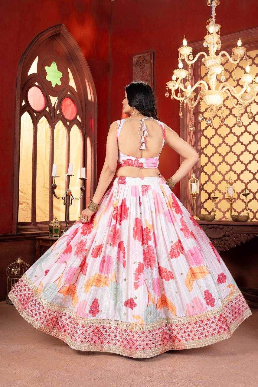 Chinon Embroidered Sequins Lehenga - MYLUXURY LANE ENTERPRISE